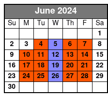 Pierce Arrow Shows June Schedule