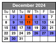Pierce Arrow Shows December Schedule