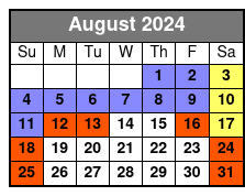 White Water 2 Day Ticket August Schedule