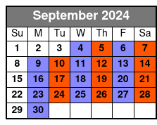 SIX Branson September Schedule