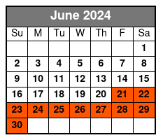 Fritz's Adventure June Schedule
