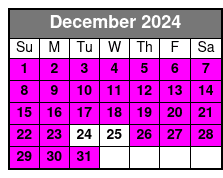 Vigilante Extreme Ziprider December Schedule