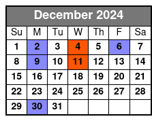 Dean Z The Ultimate Elvis December Schedule