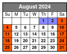 Nashville Shores August Schedule