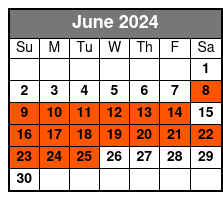 Transportation Only No Tix June Schedule