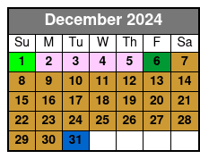 SeaWorld, FL December Schedule