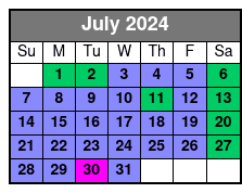 SeaWorld & Busch Gardens 2 Park 2 Day Combo Ticket July Schedule