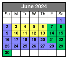 SeaWorld & Aquatica 2 Park 2 Day Combo Ticket June Schedule