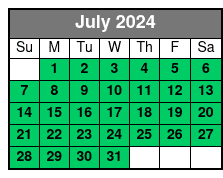 Aquatica July Schedule