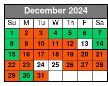 1 Hour Per Jet Ski December Schedule