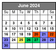 The Asylum Escape Room June Schedule