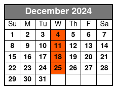 DoubleTree SeaWorld (Q1B-A) December Schedule