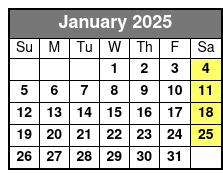 11 Am January Schedule