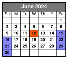 Nightly + Weekend Options June Schedule