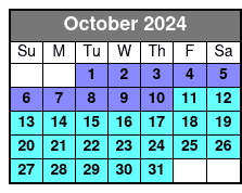 Small Airboat October Schedule