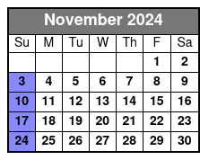 Sunday Brunch Cruise - W/ Meal November Schedule