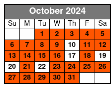 Destrehan and Houmas House October Schedule