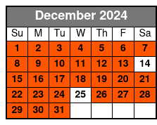 Destrehan and Houmas House December Schedule