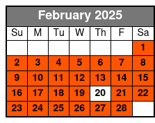 Destrehan and Houmas House February Schedule