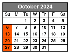 Sightseeing Cruise October Schedule