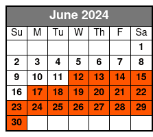 4:15pm Tour June Schedule