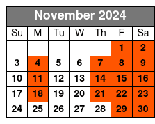 10:30 Fq Stroll Fall 2023 November Schedule
