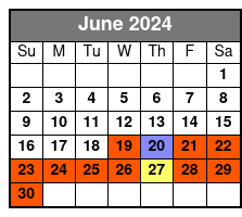Laura Tour in English June Schedule