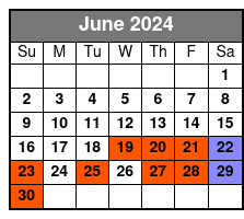  Creole Orleans June Schedule