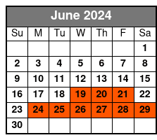 Laura Plantation June Schedule