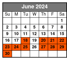 Jazz Cruise Only June Schedule