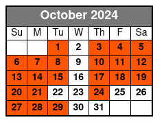 Jazz Cruise Only October Schedule