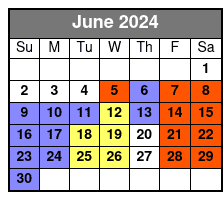 Pirate Tour June Schedule