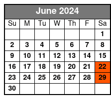 Shrimp Boil Lunch Seating June Schedule