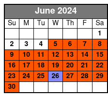 3hr City Tour June Schedule