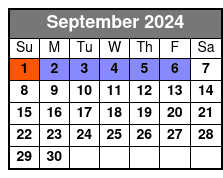 Boat Ride - No Pick Up September Schedule