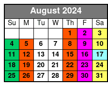 Jamnola New Orleans August Schedule