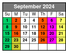 Jamnola New Orleans September Schedule