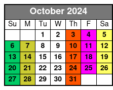 Jamnola New Orleans October Schedule