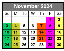 Jamnola New Orleans November Schedule