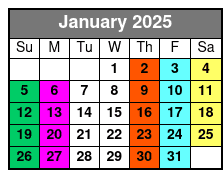 Jamnola New Orleans January Schedule