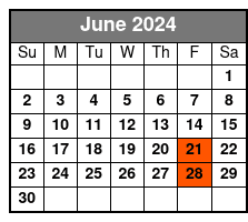 General Admission June Schedule
