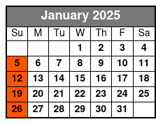 Murder, Mayhem, and Mimosas January Schedule