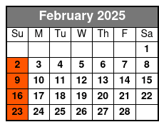 Murder, Mayhem, and Mimosas February Schedule