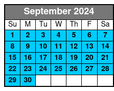 Departure September Schedule