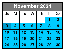 Departure November Schedule