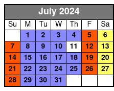 2-Hour Bike Tour & Rental July Schedule