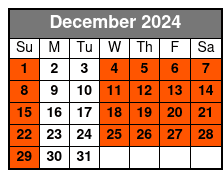 Historic Walking Tour December Schedule