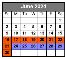 Standard Tour June Schedule