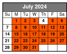 Moon River Brewing (Mon-Sat) July Schedule