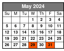 Savannah Historic/Victorian May Schedule